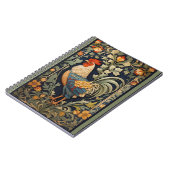 Mooie  haan William Morris geïnspireerd Notitieboek (Linkerzijde)