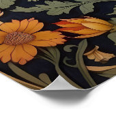 Mooie haan William Morris geïnspireerd Poster (Hoek)