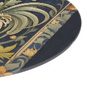 Mooie  haan William Morris geïnspireerd Snijplank (Hoek)