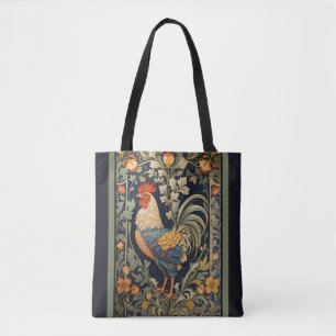 Mooie  haan William Morris geïnspireerd Tote Bag