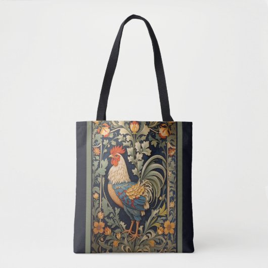 Mooie  haan William Morris geïnspireerd Tote Bag (Voorkant)