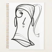 Mooie haar paardenstaart planner (Voorkant)