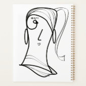 Mooie haar paardenstaart planner (Achterkant)