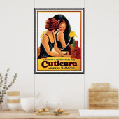Mooie Haar Shampoo Vintage Poster (Keuken)