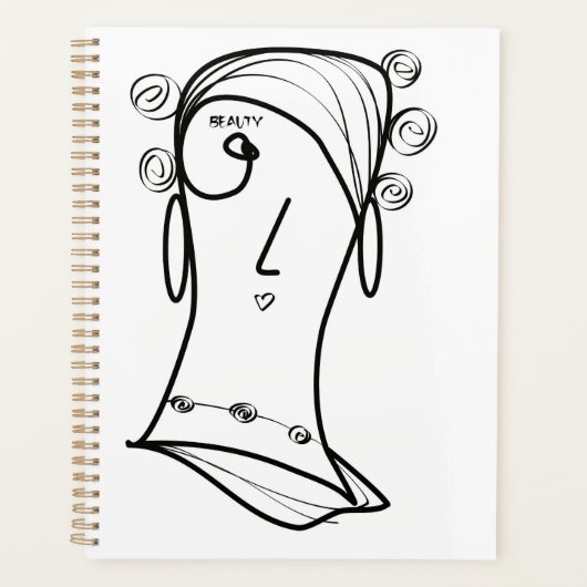 Mooie haarknopen planner (Voorkant)