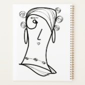 Mooie haarknopen planner (Achterkant)