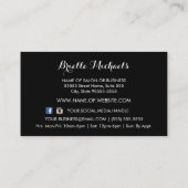 Mooie Haarstylist rode papaver bloem met schaar Visitekaartje (Achterkant)