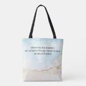 Mooie haiku op een canvas tas. tote bag (Achterkant)