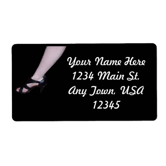 Mooie hakken etiket (Voorkant)