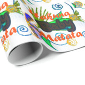 Mooie Hakuna Matata Baby. Cadeaupapier (Rol Hoek)