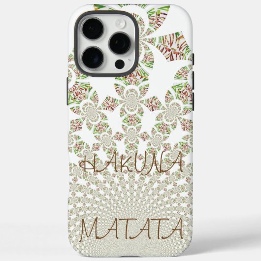 Mooie Hakuna Matata Stijlvolle tekst Kaleidoscoop Case-Mate iPhone Case (Achterkant)