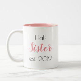 Mooie halfzus Persoonlijke meisjesachtige Tweekleurige Koffiemok