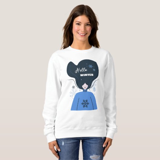 Mooie Hallo Winter Trui (Voorkant volledig)