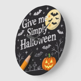 Mooie Halloween-cadeaupapier Grote Klok