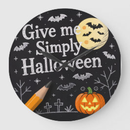 Mooie Halloween-cadeaupapier Grote Klok