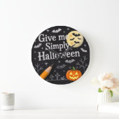 Mooie Halloween-cadeaupapier Grote Klok (Huis)