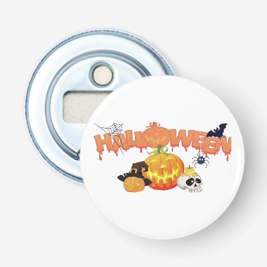 Mooie Halloween decoraties Button Flesopener (Voorkant)
