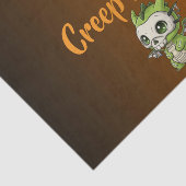 Mooie Halloween Draak Patroon Tissue Papier (Detail)