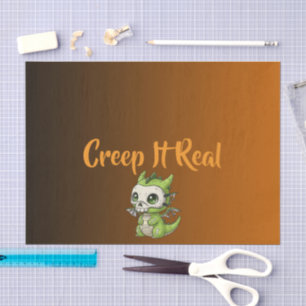 Mooie Halloween Draak Patroon Tissue Papier