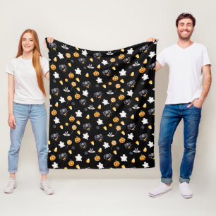 Mooie Halloween esthetische patroon Fleece Deken