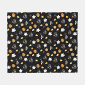 Mooie Halloween esthetische patroon Fleece Deken (Voorkant (Horizontaal))