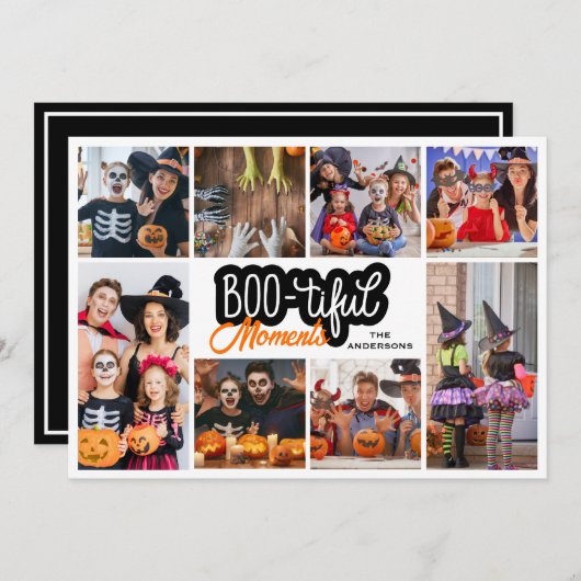 Mooie Halloween-fotomontage  Kaart (Voorkant / Achterkant)