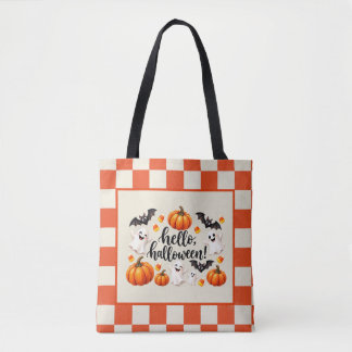 Mooie Halloween Geest Pompoen Custom Tote Tas