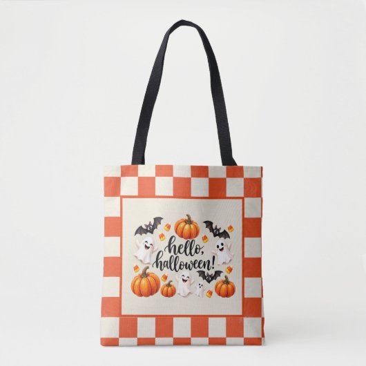 Mooie Halloween Geest Pompoen Custom Tote Tas  (Voorkant)