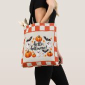 Mooie Halloween Geest Pompoen Custom Tote Tas  (Dichtbij)
