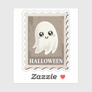Mooie "Halloween" Geest Postzegel Sticker