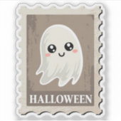 Mooie "Halloween" Geest Postzegel Sticker (Voorkant)