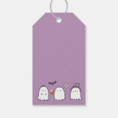 Mooie Halloween-geesten Zwarte Favoriete Behandeli Cadeaulabel (Achterkant)