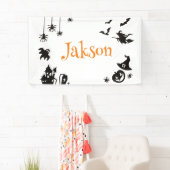 Mooie Halloween gepersonaliseerde naam banner – Gr (Insitu)