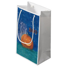 Mooie Halloween Grote Pompoen Schattig Spookje Klein Cadeauzakje