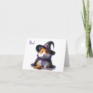 Mooie Halloween Hamster Wenskaart Kaart