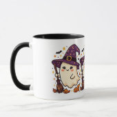 Mooie Halloween Heks Geest Pompoen Mok (Links)