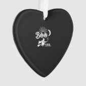 Mooie Halloween Heks Maan Ontwerp_1 Ornament (voorkant)
