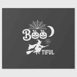 Mooie Halloween Heksen Maan Ontwerp_1 Cadeaupapier