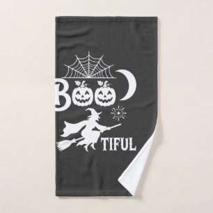 Mooie Halloween Heksen Maan Ontwerp_1 Handdoek