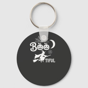 Mooie Halloween Heksen Maan Ontwerp_1 Sleutelhanger
