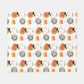 Mooie Halloween-koekjes Fleece Deken (Voorkant (Horizontaal))