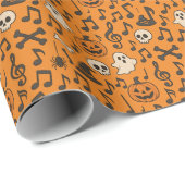Mooie Halloween-muziek Inpakpapier (Rol Hoek)