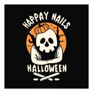 Mooie Halloween-nagels maken Foto Afdruk