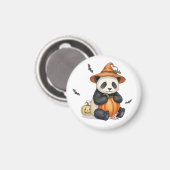 Mooie Halloween Panda Pompoen Magneet (Voorkant / Achterkant)