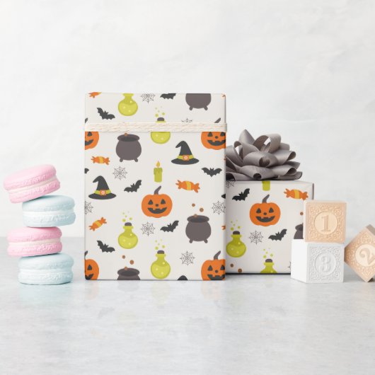 Mooie Halloween-patroon cadeaupapier rol (Baby Shower)