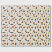 Mooie Halloween-patroon cadeaupapier rol (Vlak)
