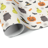 Mooie Halloween-patroon cadeaupapier rol (Rol Hoek)