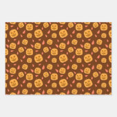 Mooie Halloween-patroon cadeaupapier vellen sets. (Voorkant 3)