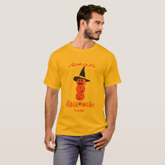 Mooie Halloween Pompoen heren T-shirt
