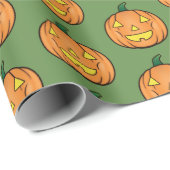 Mooie Halloween Pompoen Inpakpapier (Rol Hoek)